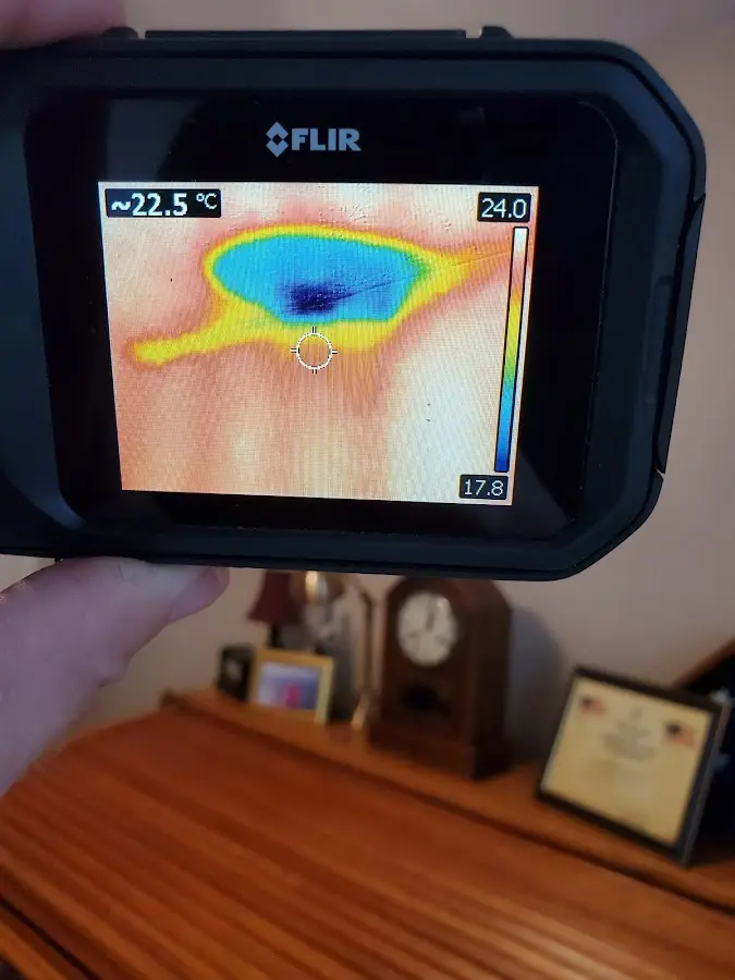 Thermal imaging inspection for water damage in Lockport